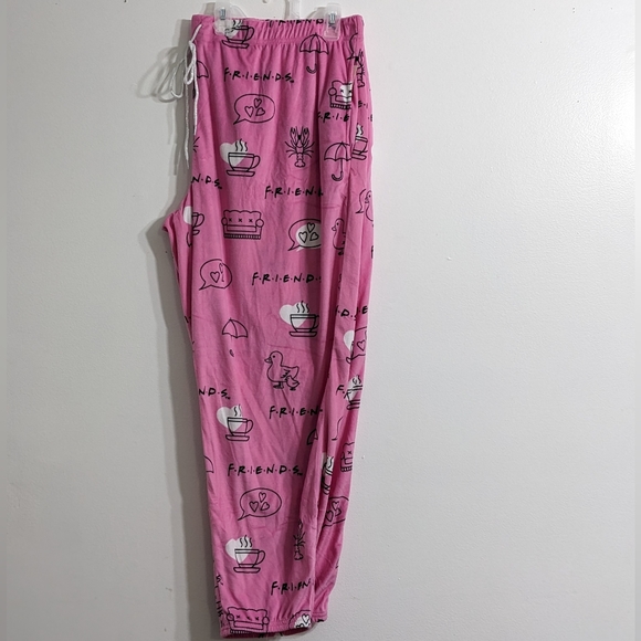 FRIENDS Women's Plus Size Super Soft Cozy Pajama Pants With Pockets, Size 2X NEW - Picture 2 of 8